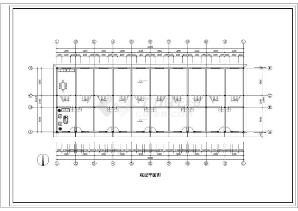 徽派建筑小区住宅和街面房设计方案CAD图纸-图一