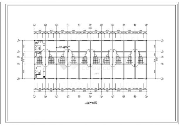 徽派建筑小区住宅和街面房设计方案CAD图纸-图二