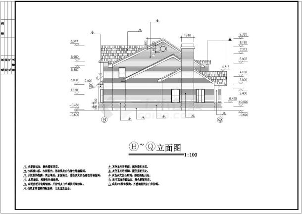 比较齐全的小型别墅cad设计图-图二