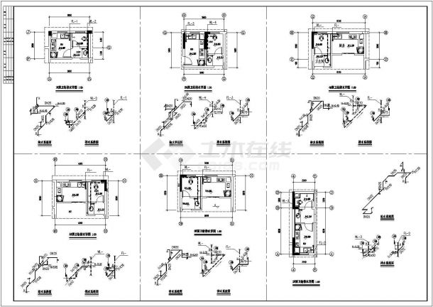 某十六层高层住宅楼给排水施工图纸-图二