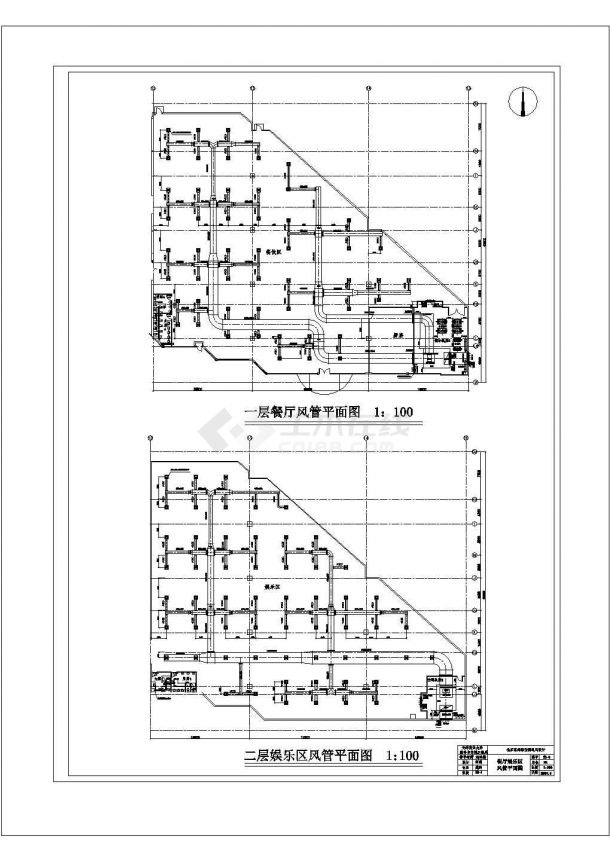 [北京]某综合商场通风与空调设计全套cad施工方案-图二