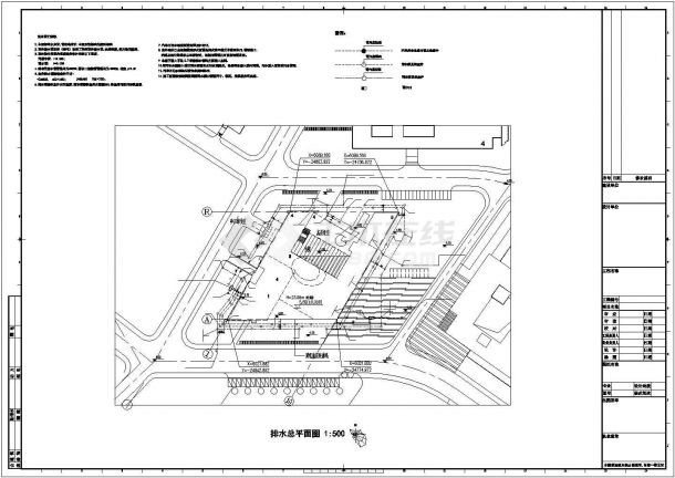 [上海]某大学学院大楼给排水施工图-图二