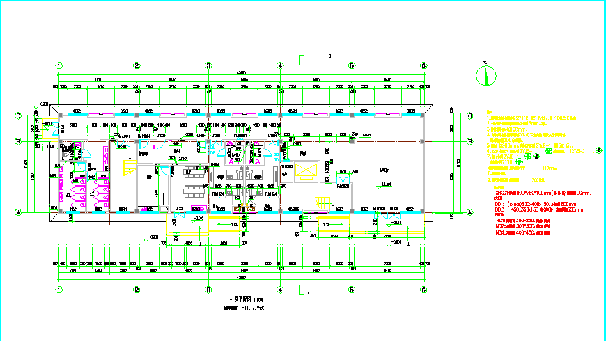 某社区2层养老院CAD规划平面图