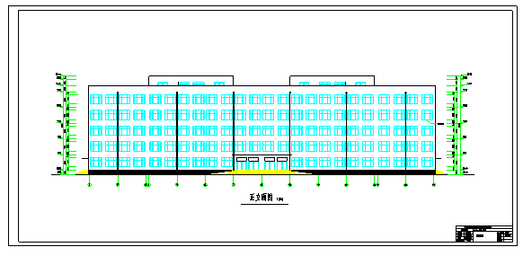 [框架结构]大学教学楼建筑设计CAD图纸