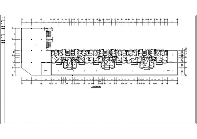某11层住宅楼电CAD平面布置参考图_图1