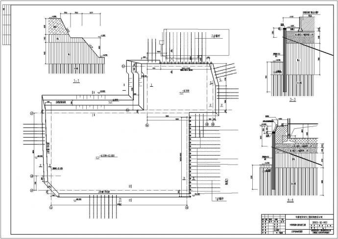 某22层住宅楼基坑支护设计施工图_图1