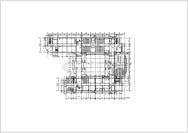 某大学实验楼建筑CAD平面布置参考图-图二