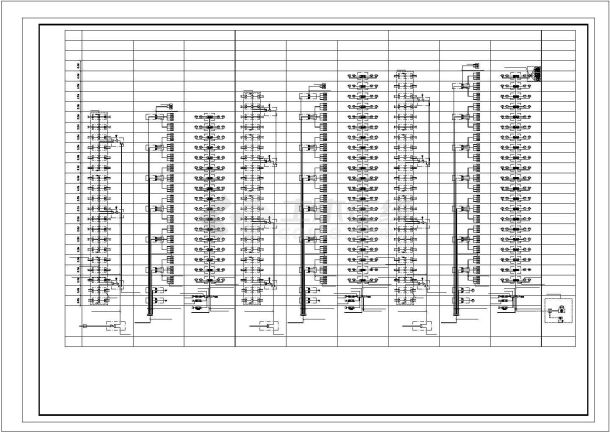 某高层住宅楼全套弱电CAD系统图纸-图一