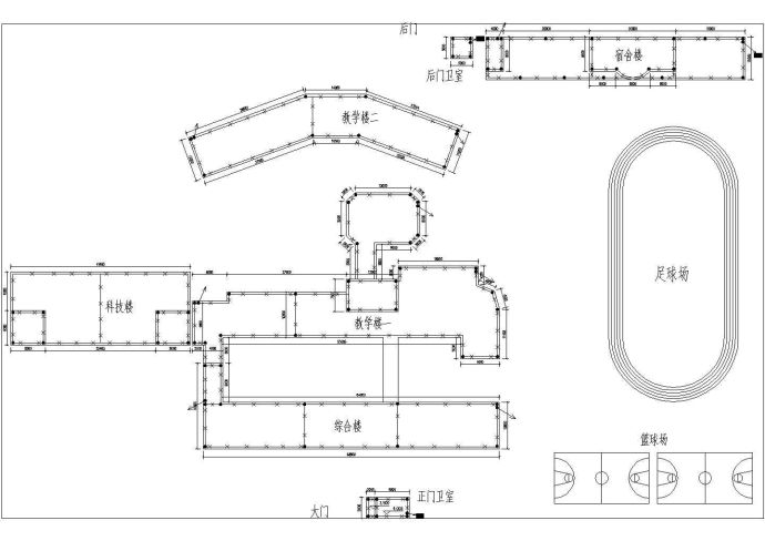 龙华中心小学防雷设施整改工程竣工图_图1