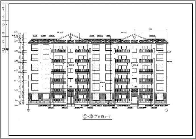 某小区住宅楼建筑施工CAD图纸_图1