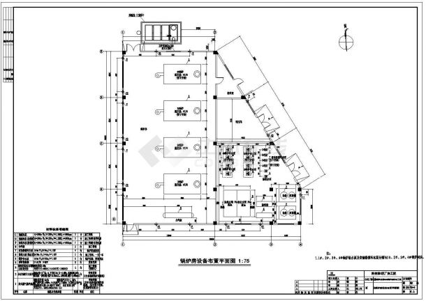 广东某生产用蒸汽锅炉房设计施工图纸-图二
