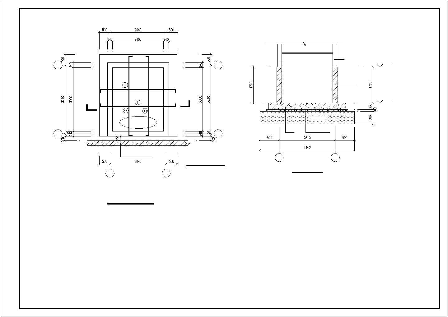 某电梯井钢结构剖面CAD参考图