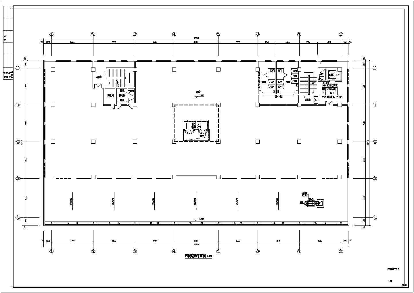 [江苏]中低层办公楼通风空调排烟系统设计施工图（大样图多）