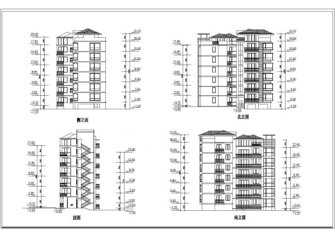 大川水岸住宅楼建筑CAD图纸_图1