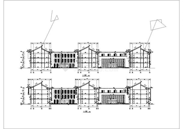 某市三层框架结构幼儿园建筑设计方案图-图一