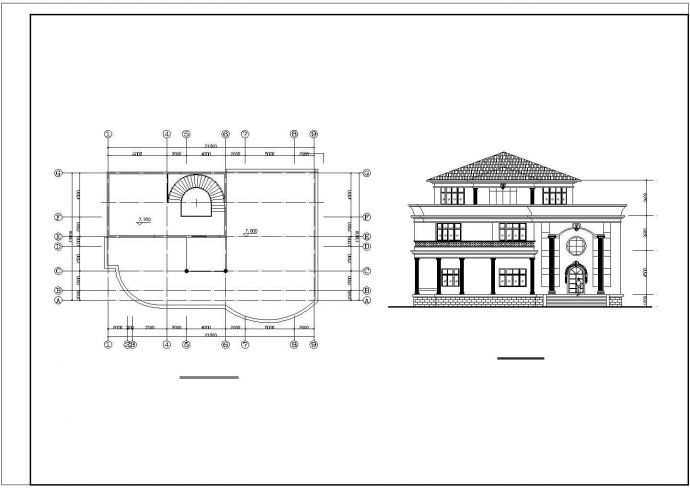 某地12个别墅建筑设计方案图_图1