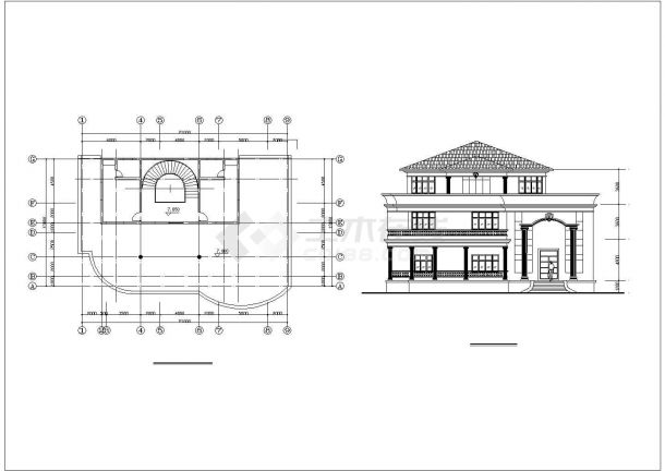 某地12个别墅建筑设计方案图-图二