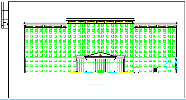 五星酒店公共建筑部分施工设计CAD图纸_图1