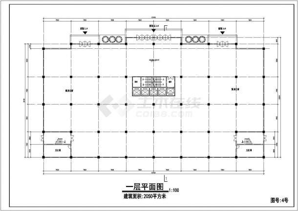 重庆佳乐大厦建筑设计CAD方案图-图二