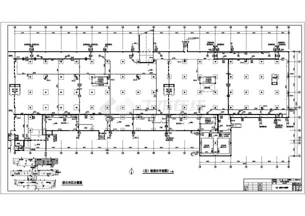 某一类大型地下车库给排水消防设计施工图-图二