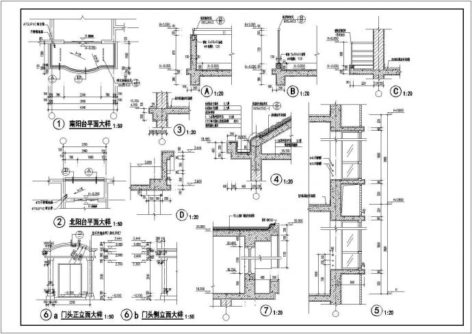 经典的多层住宅剖面cad参考图_图1