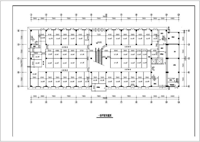 银泰服饰城建筑结构设计CAD施工图_图1