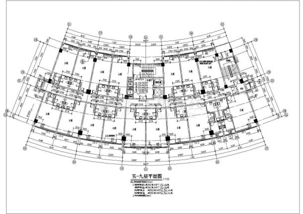 娱乐城大厦建筑全套施工设计CAD图-图二