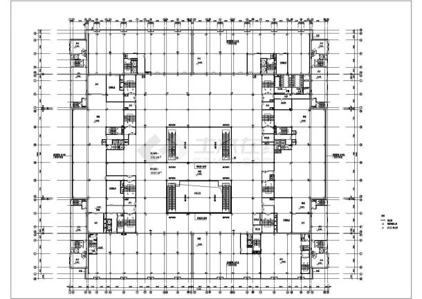 大型超市建筑设计施工CAD平面图-图二