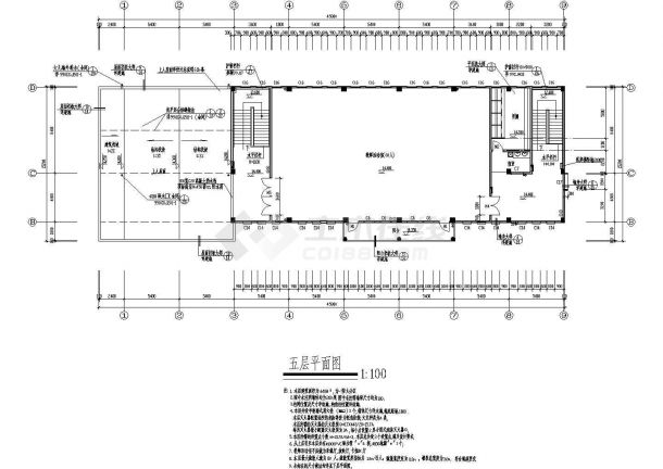 某小学多功能教学楼建筑设计CAD图（标注详细）-图二