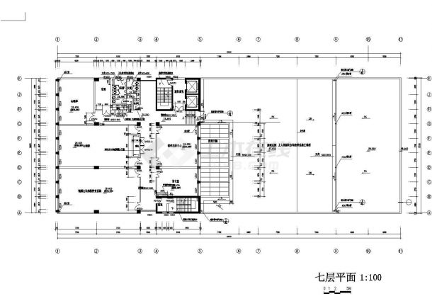 某校区教学综合楼建筑设计方案图-图二
