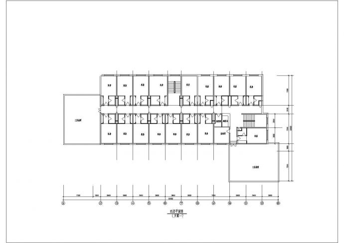 某办公楼 建筑CAD设计平面图_图1