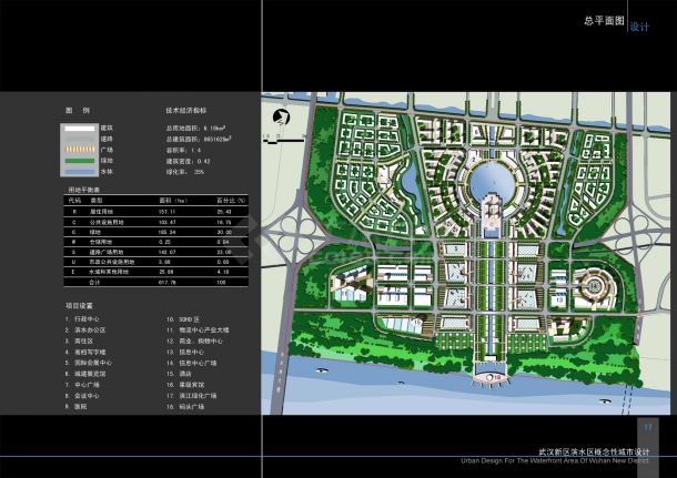 武汉新区滨水城市设计-图一
