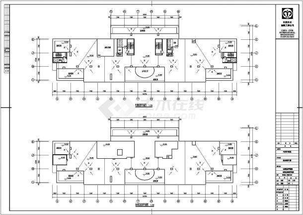 六安市二十层框架结构综合病房大楼建筑设计方案图-图二