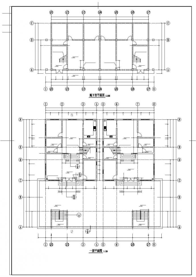 某地经典三层别墅设计CAD套图_图1