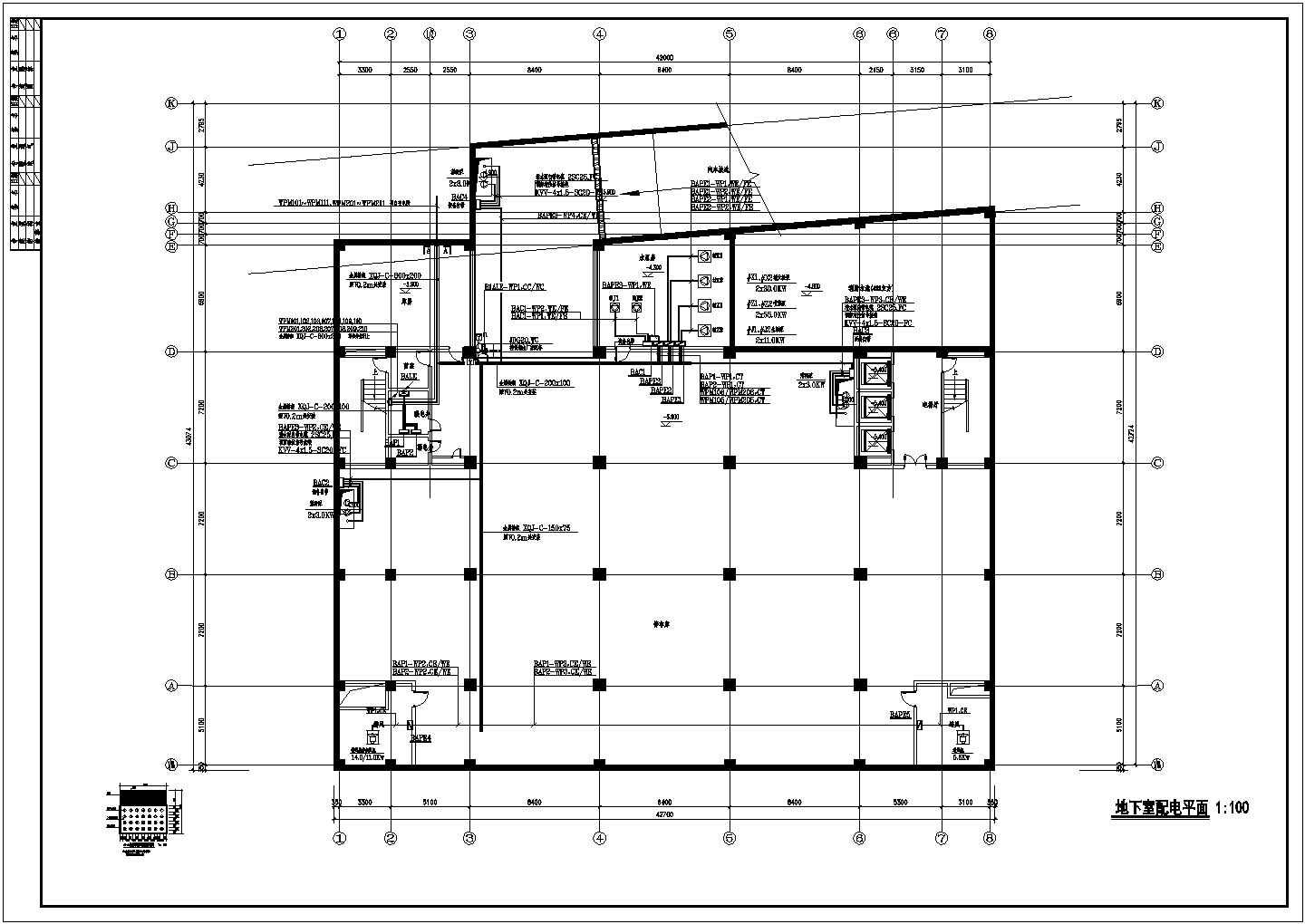 一栋11层的办公楼电气设计施工图