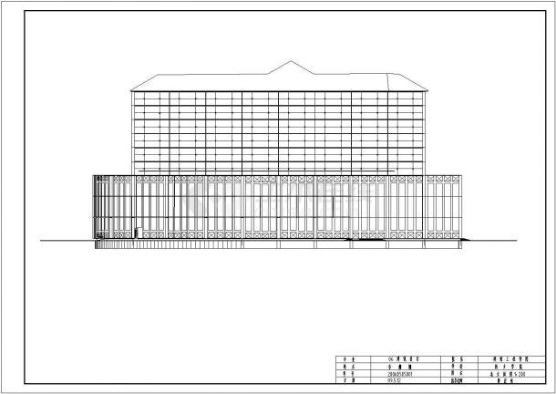 某地9层框架结构宾馆建筑毕业设计图-图二