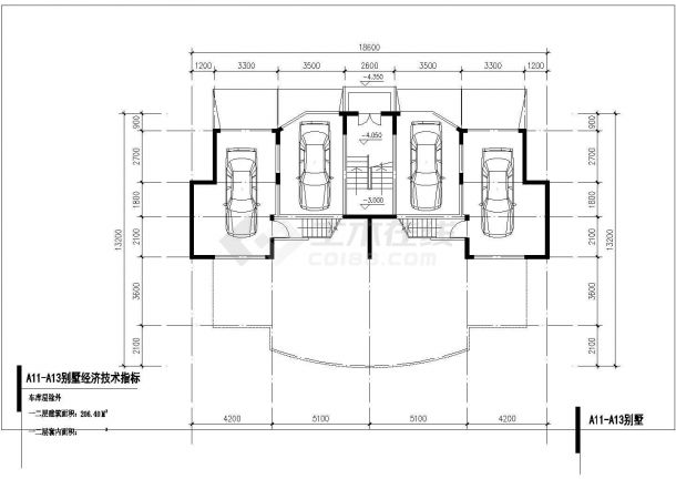某地别墅方案建筑设计CAD图-图一