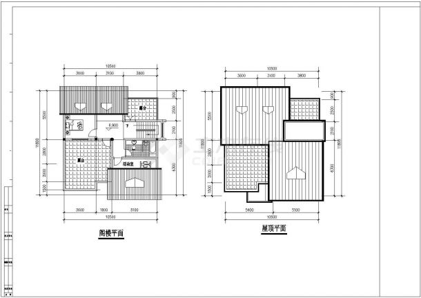 某套别墅小型设计全套参考CAD详图-图二