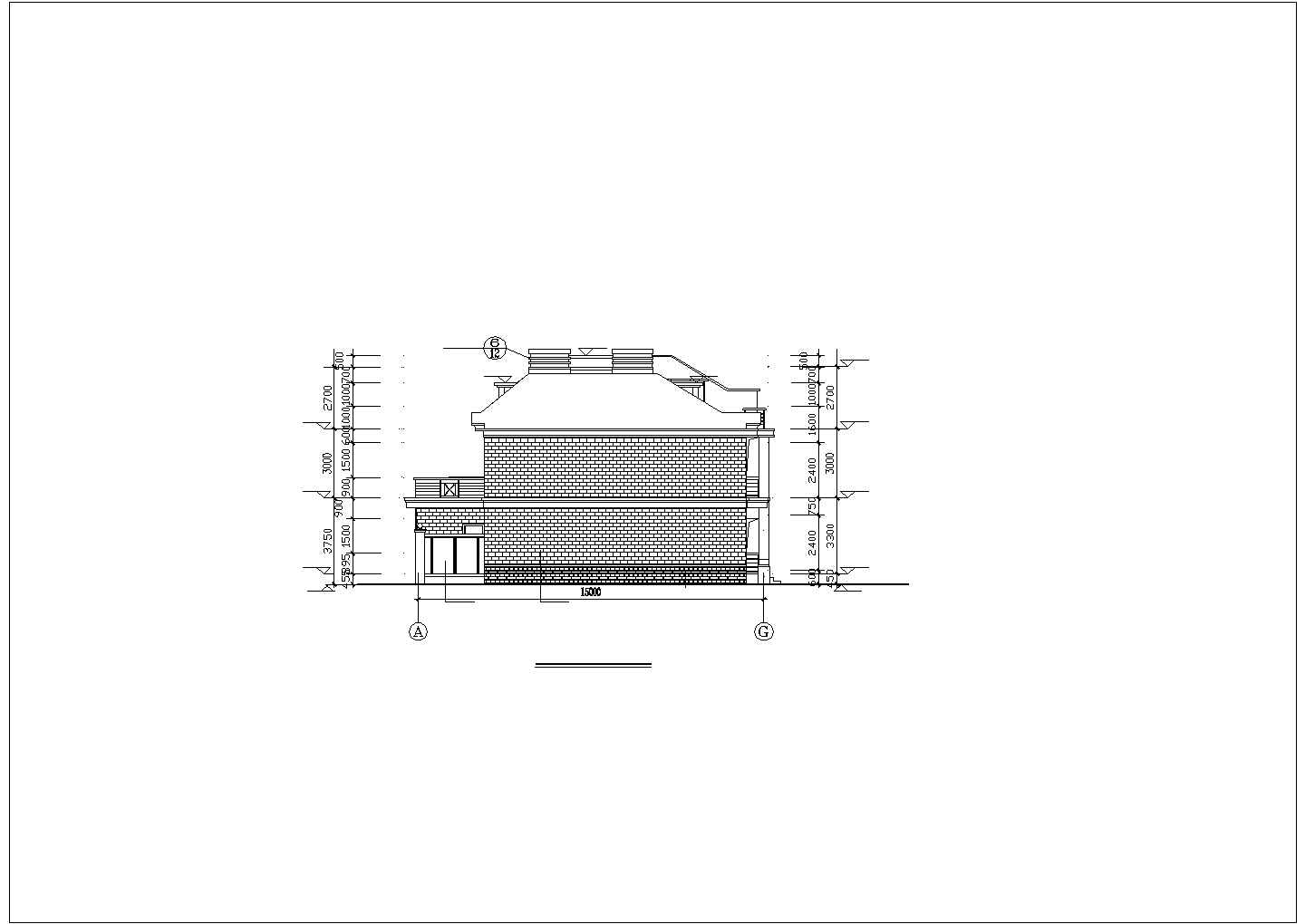一套大型别墅施工建筑CAD图