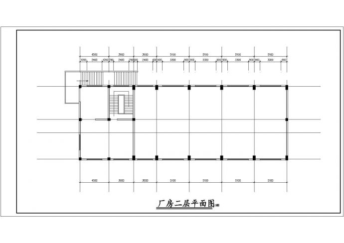 某工业厂建筑设计CAD参考图_图1