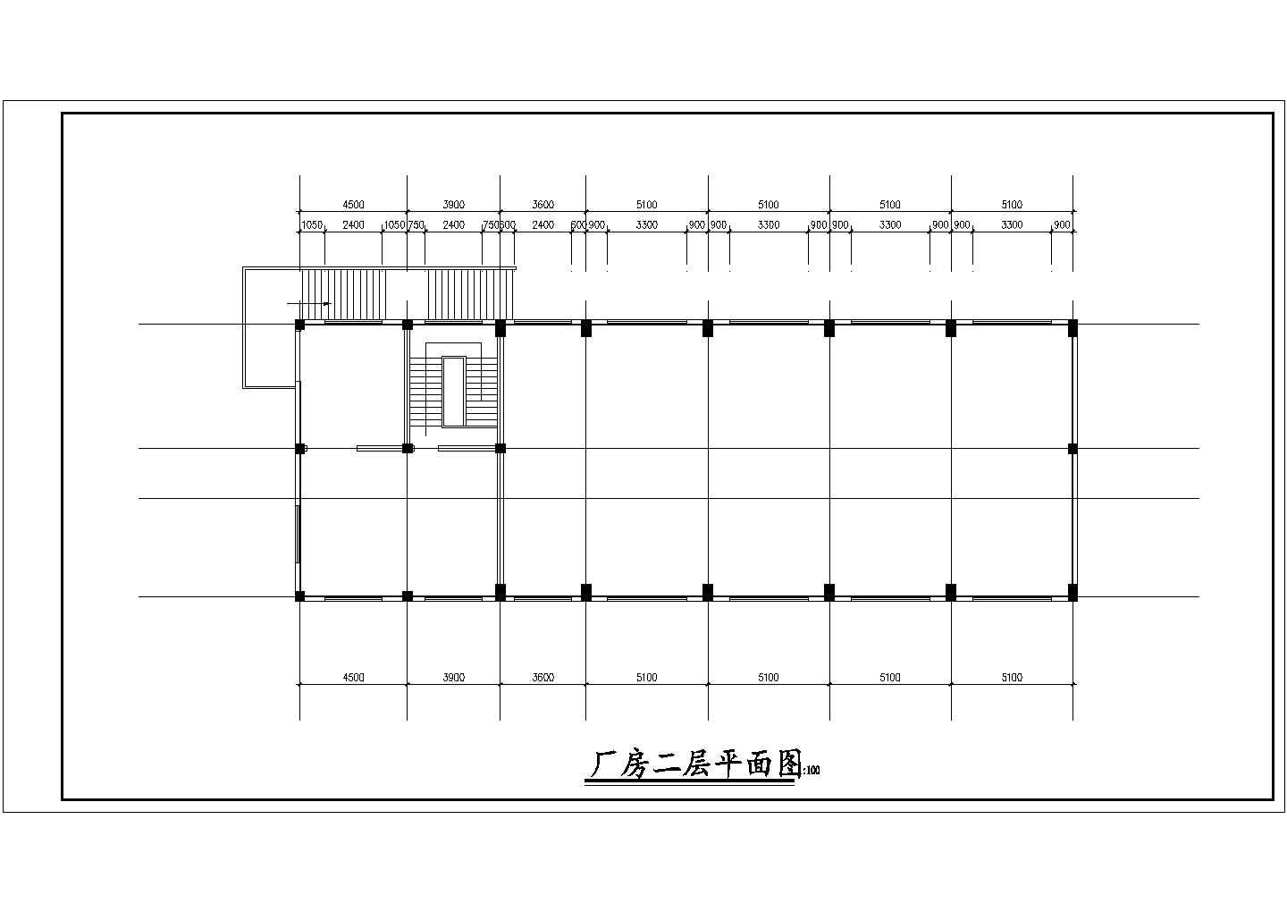 某工业厂建筑设计CAD参考图