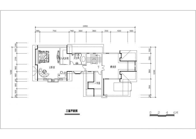 某生活区多层别墅建筑设计方案图_图1