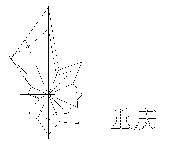 重庆市风玫瑰图CAD版本的，可以直接用_图1
