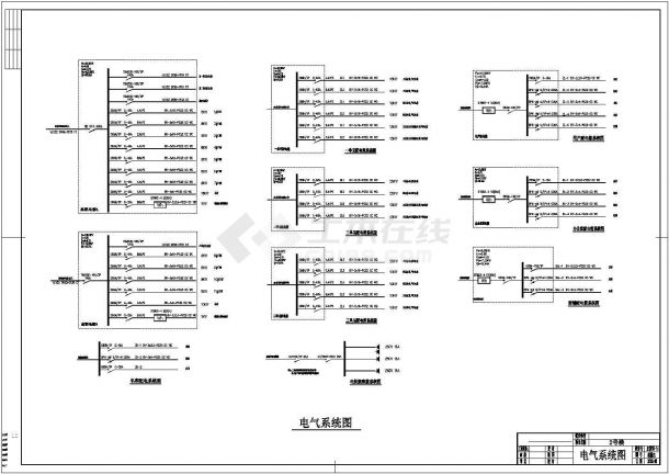 某地住宅楼照明设计施工CAD图-图一