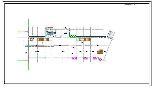 某市中心小学入口雨棚新增设计图纸_图1