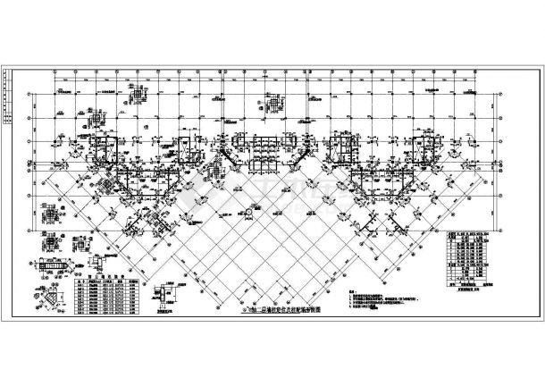 某大型三甲医院结构设计施工图纸之二-图一