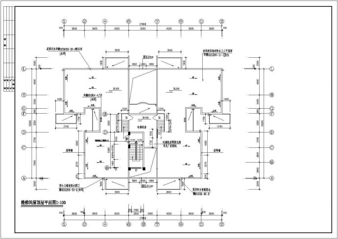 江西某处点式小高层户型CAD建筑设计图纸_图1
