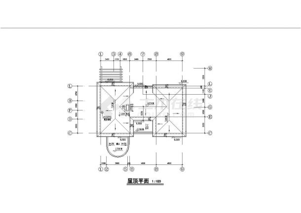 欧式别墅全套建筑设计CAD方案图-图一