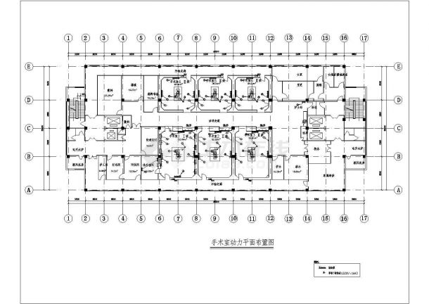 某医院手术部电气CAD参考图-图二