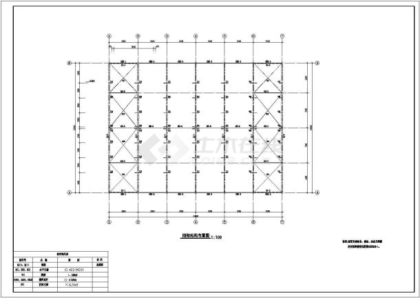 某地污水厂6m高调节池结构设计施工图（含26m跨门式刚架结构屋面）-图二